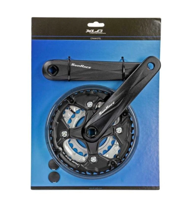 XLC Sunrace MTB -1mm Crankset-Zwart-Zilver-170mm-42x34x24 3 XLC Sunrace MTB -1mm Crankset-Zwart-Zilver-170mm-42x34x24