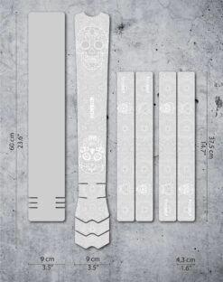 Dyedbro Beschermingsset Voor Montuur - Día De Muertos - Wit Matte
