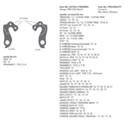 Ghost HD MTB Derailleurhanger - Zwart
