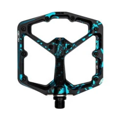 Crankbrothers Stamp 7 Groot Platformpedaal - Splatter Limited Edition Zwart/Blauw