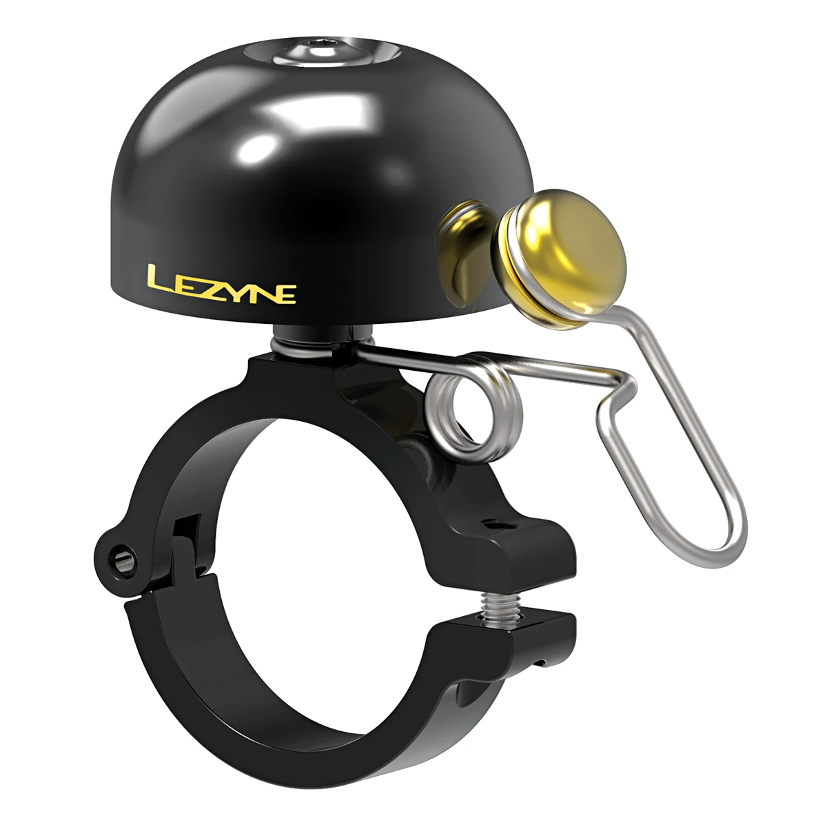 Lezyne Klassieke Koperen Fietsbel - Zwart 3 Lezyne Klassieke Koperen Fietsbel - Zwart