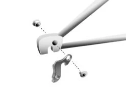 Math Salden GH011 Aluminium Derailleurhanger-Zilver -Fiets Winkel gh 011 assembly