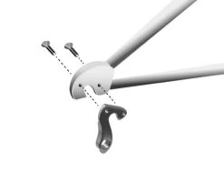 Math Salden GH056 Aluminium Derailleurhanger-Zilver -Fiets Winkel gh 056 assembly