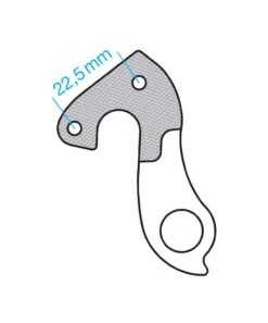 Math Salden GH056 Aluminium Derailleurhanger-Zilver -Fiets Winkel gh 056 draw