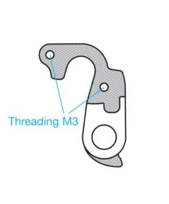 Math Salden GH111 Aluminium Derailleurhanger-Zilver 9 Math Salden GH111 Aluminium Derailleurhanger-Zilver -Fiets Winkel gh 111 draw
