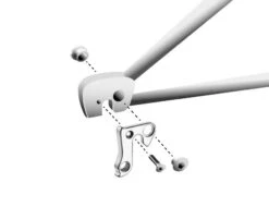 Math Salden GH128 Aluminium Derailleurhanger-Zilver -Fiets Winkel gh 128 assembly