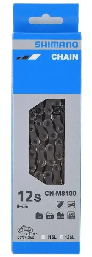 Shimano XT M8100 12sp Ketting (126 Schakels)-Zilver 4 Shimano XT M8100 12sp Ketting (126 Schakels)-Zilver - Afbeelding 2