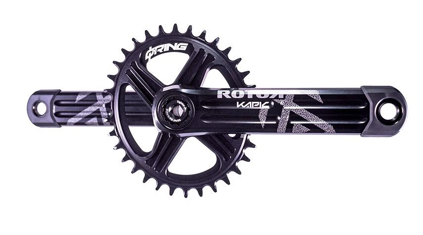 Rotor Kapic NoQ DM Crankset-Zwart-175mm-34 3 Rotor Kapic NoQ DM Crankset-Zwart-175mm-34