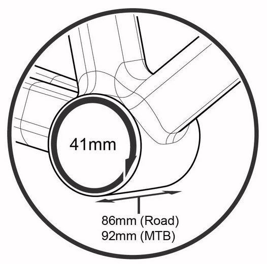 Prestine BB86/92 Press-Fit Adapters Shimano Threaded-Zwart 5 Prestine BB86/92 Press-Fit Adapters Shimano Threaded-Zwart - Afbeelding 3